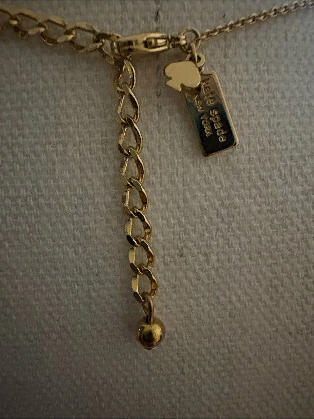 kate spade Gold Initial M Disc Pendant Necklace